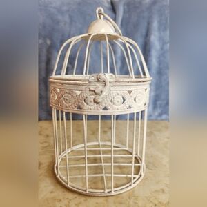 White Color Bird Cage Wedding Shower Card Holder 9”x 5.75” Wedding Decor